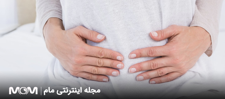 نفخ شکم پس از زایمان