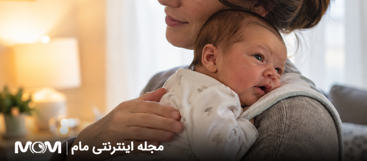 آروغ گرفتن نوزاد