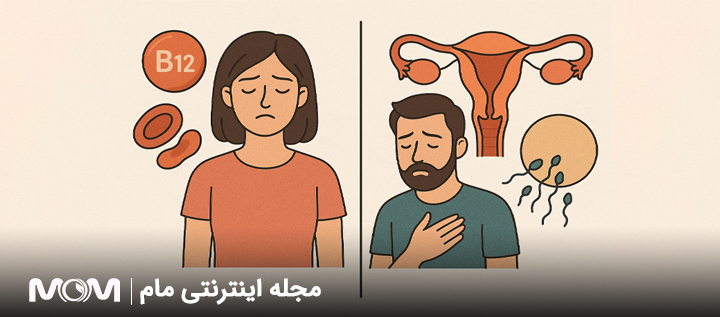 کمبود ویتامین B12 و ناباروری 